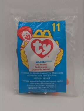 NWT 1998 McDonald's Ty Teenie Beanie Baby Waddle Penguin